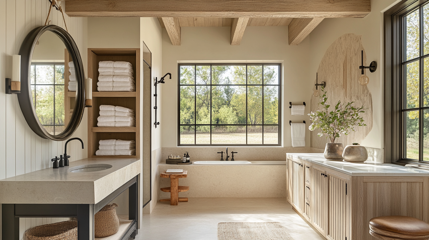 27 Dreamy Modern Farmhouse Bathroom Designs You’ll Fall in Love With ...