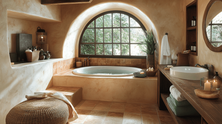 17 Elegant Mediterranean Bathroom Designs – Offfflow
