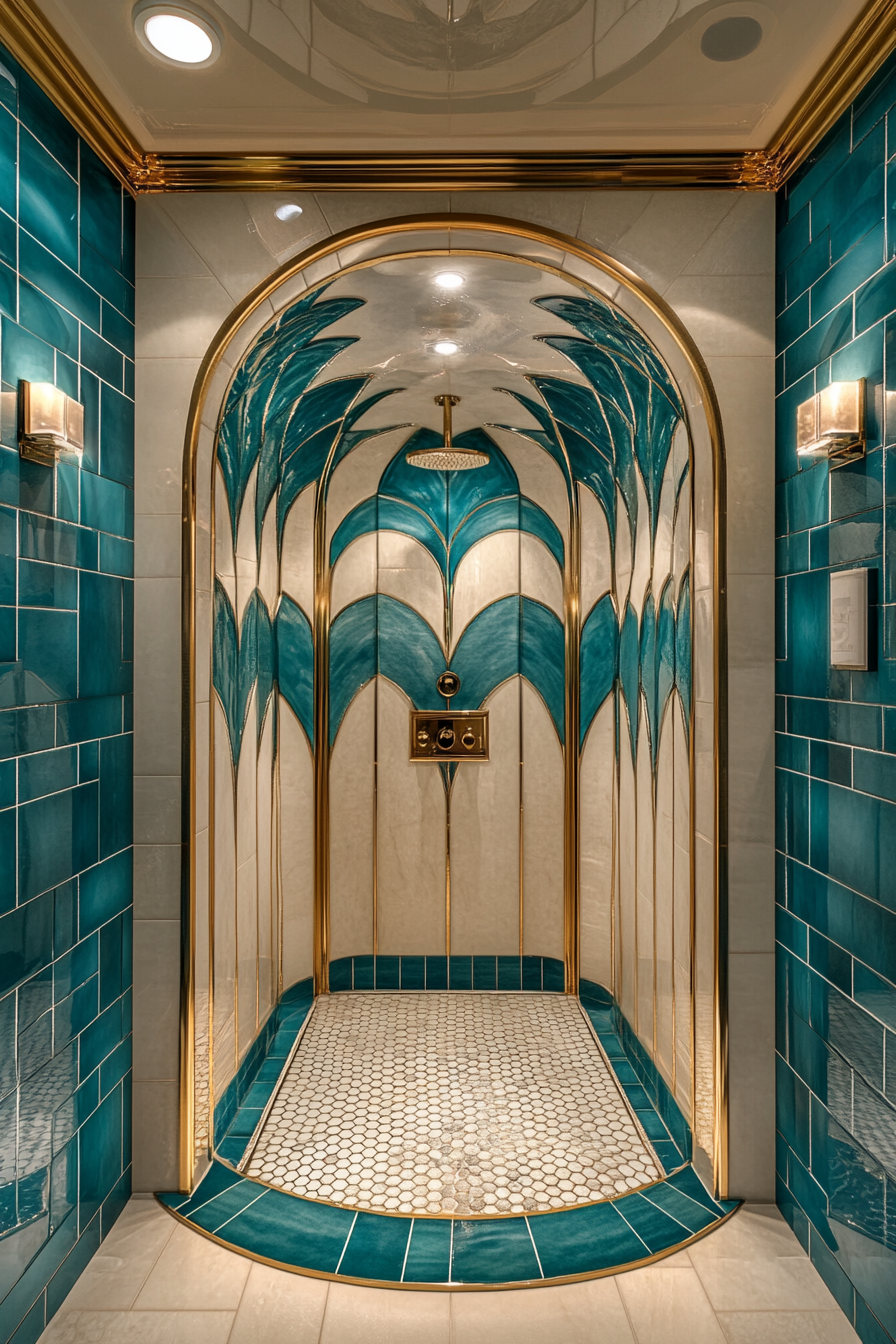 Art Deco Elegance: 27 Walk-In Showers That Redefine Glamour – Offfflow