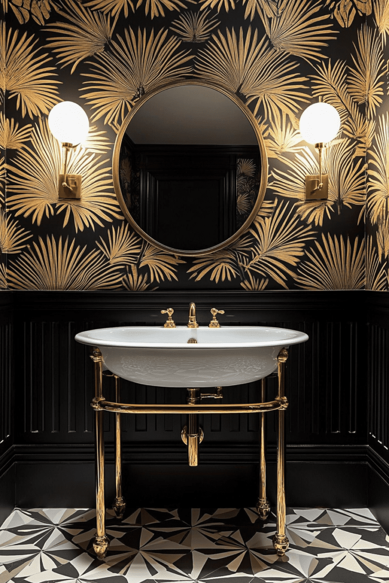 50+ Art Deco Wallpaper That Will Glam Up Your Bathroom – Offfflow