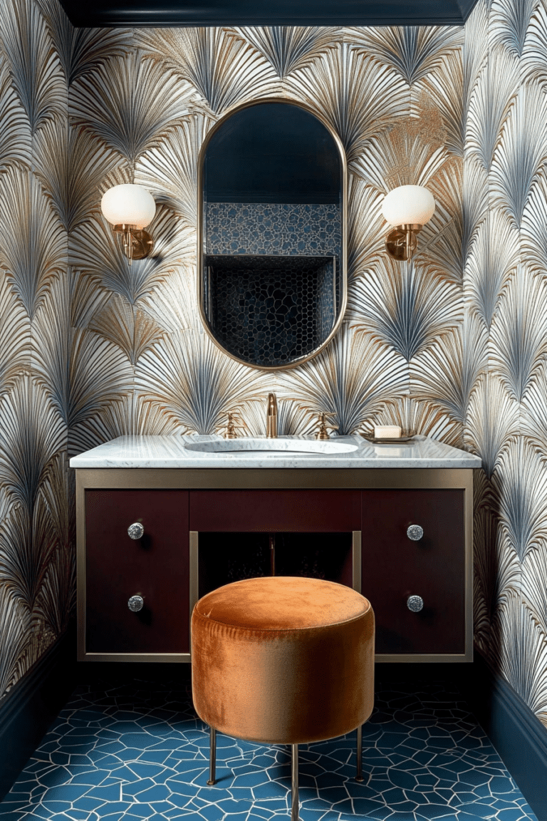 50+ Art Deco Wallpaper That Will Glam Up Your Bathroom – Offfflow