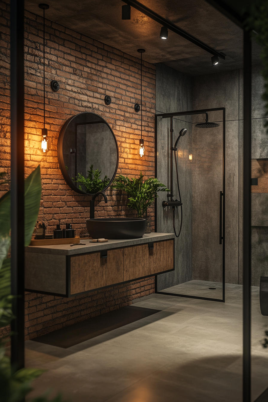 23 Stunning Industrial Bathroom Designs – Offfflow