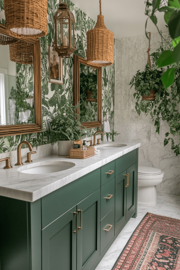 44 Boho Bathroom Ideas to Transform Your Space Offfflow