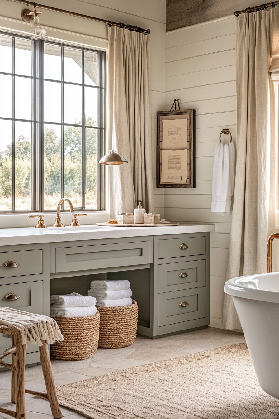 46 Modern Farmhouse Bathroom Design: A Visual Journey – Offfflow