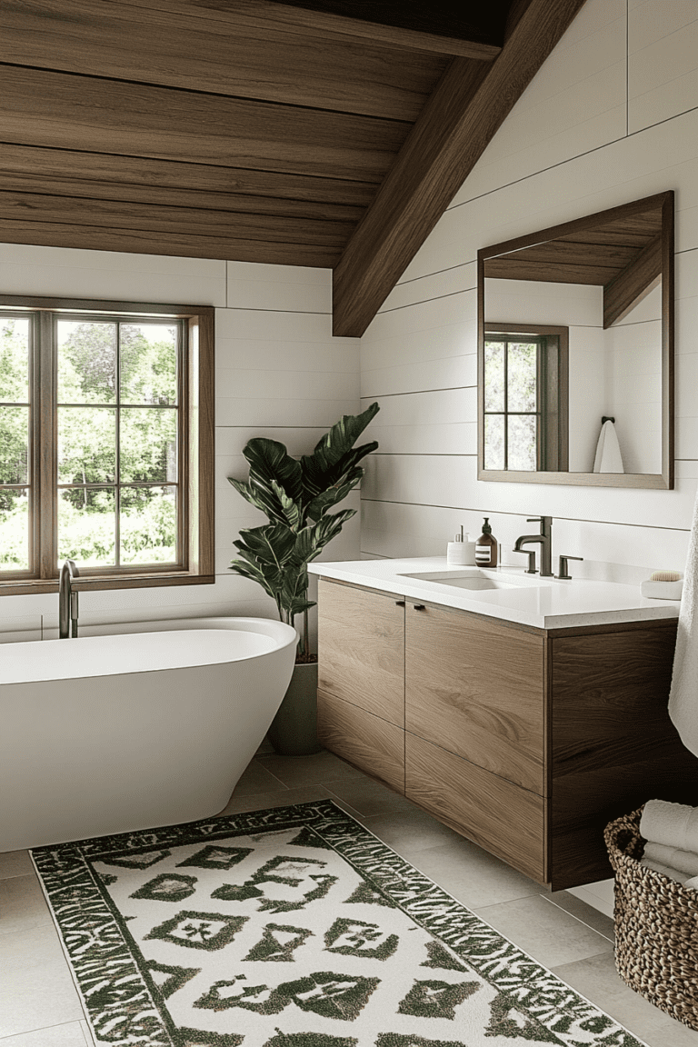 Modern Farmhouse Bathroom Green