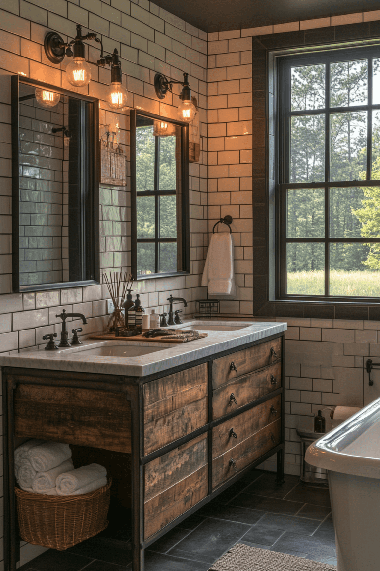Modern Farmhouse Bathroom Lighting: A Perfect Blend of Rustic and ...